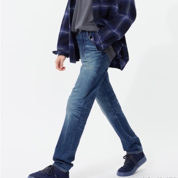 Uniqlo Men’s Slim Fit Blue Jeans - Size 32x34 - Picture 1 of 5